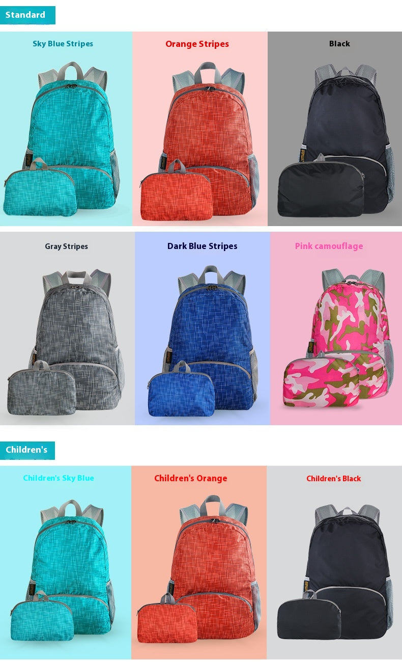 folding lightweight Mountaineering backpack for Women Children men