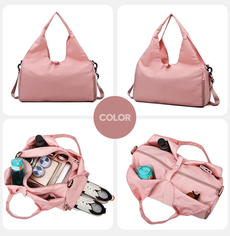 Yoga Mat Gym Bag for Women|Detachable Strap|Shoe Pocket + Mat Belt