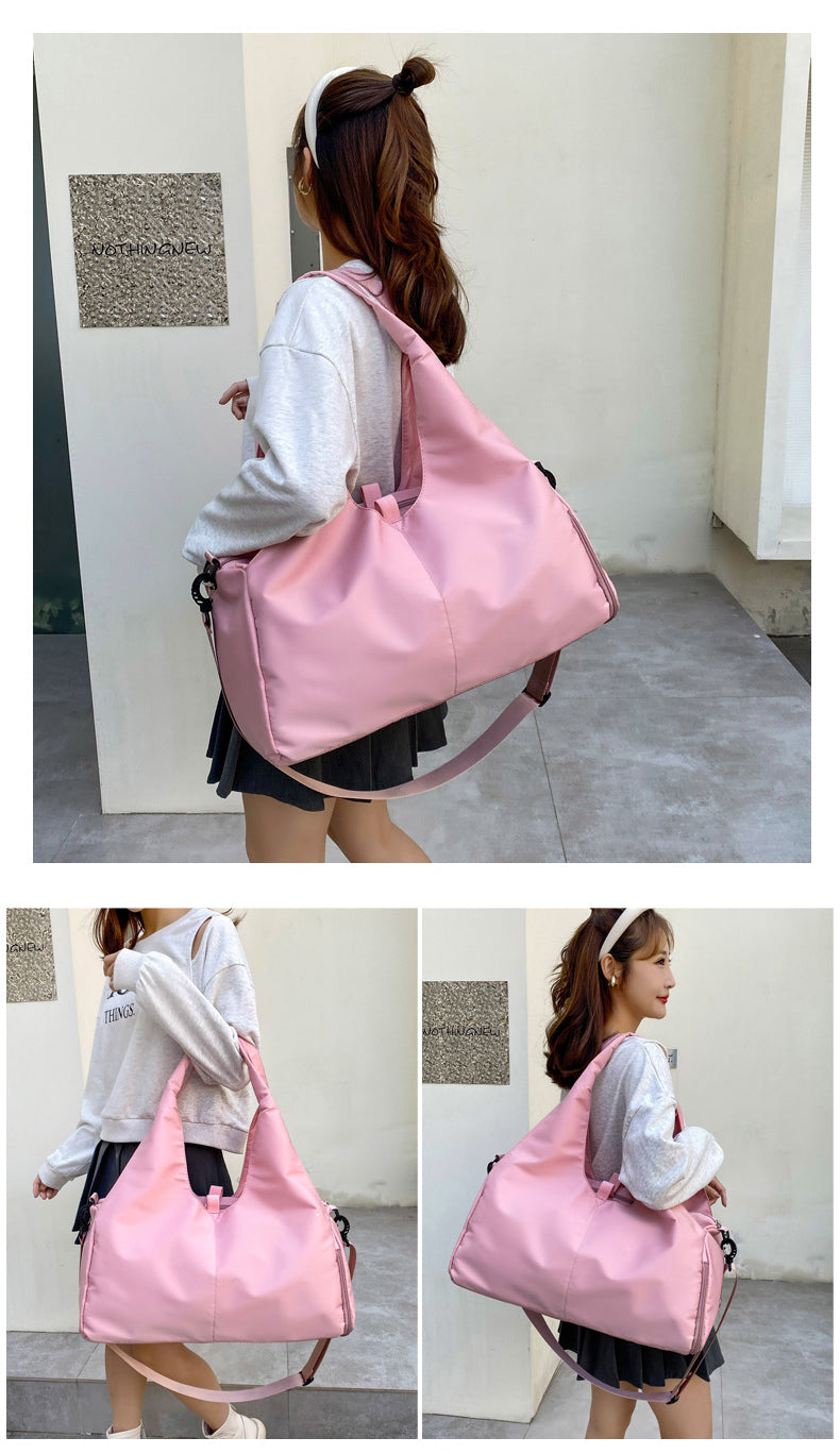 Yoga Mat Gym Bag for Women|Detachable Strap|Shoe Pocket + Mat Belt