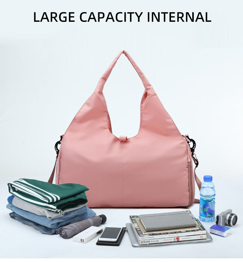 Yoga Mat Gym Bag for Women|Detachable Strap|Shoe Pocket + Mat Belt