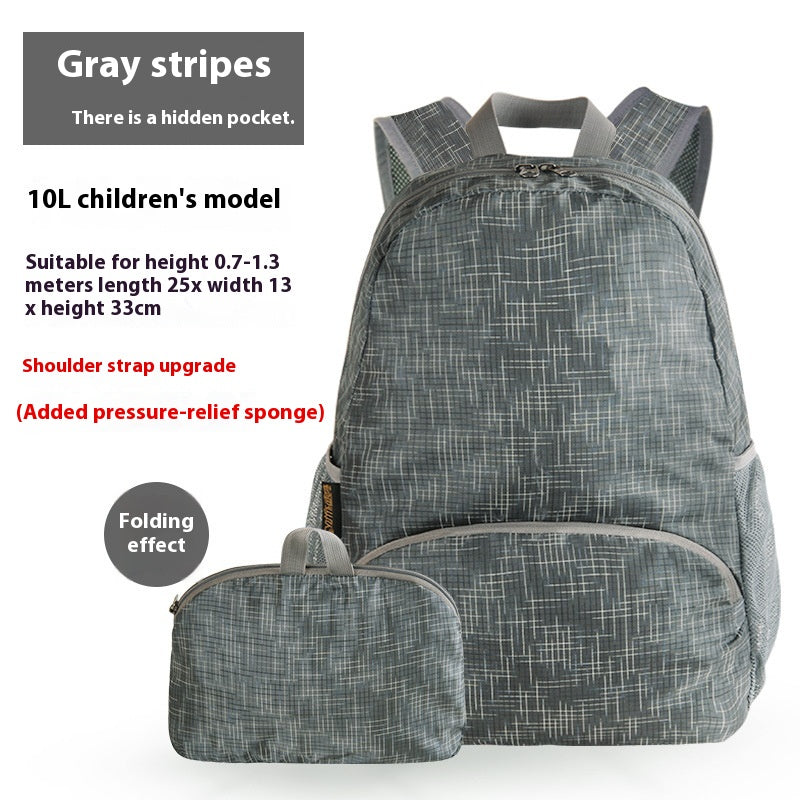 folding lightweight Mountaineering backpack for Women Children men