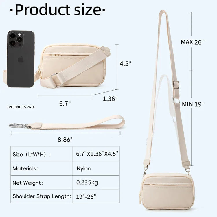 Lightweight Waterproof Fanny Pack - Stylish Crossbody Shoulder Bag for Every Adventure