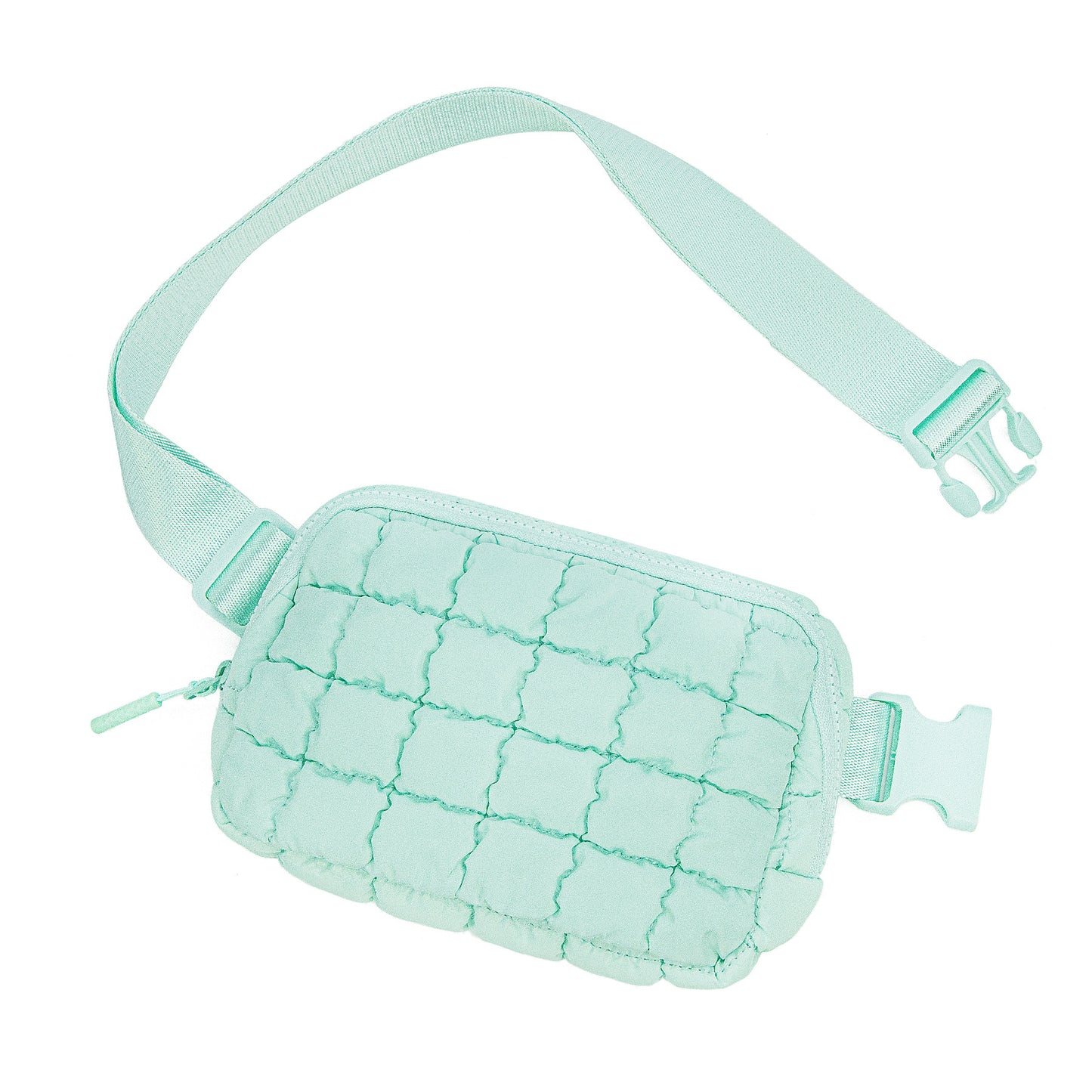 2024 New Down Bag Fashion Rhombus Travel Backpack Casual Versatile Puff Bag Fanny Pack