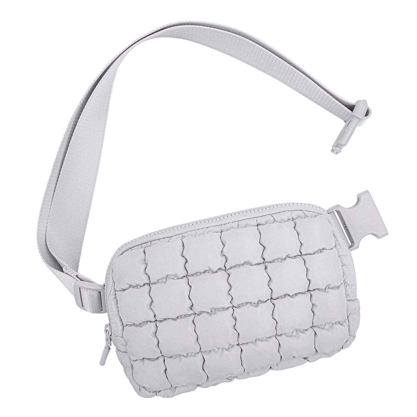 2024 New Down Bag Fashion Rhombus Travel Backpack Casual Versatile Puff Bag Fanny Pack