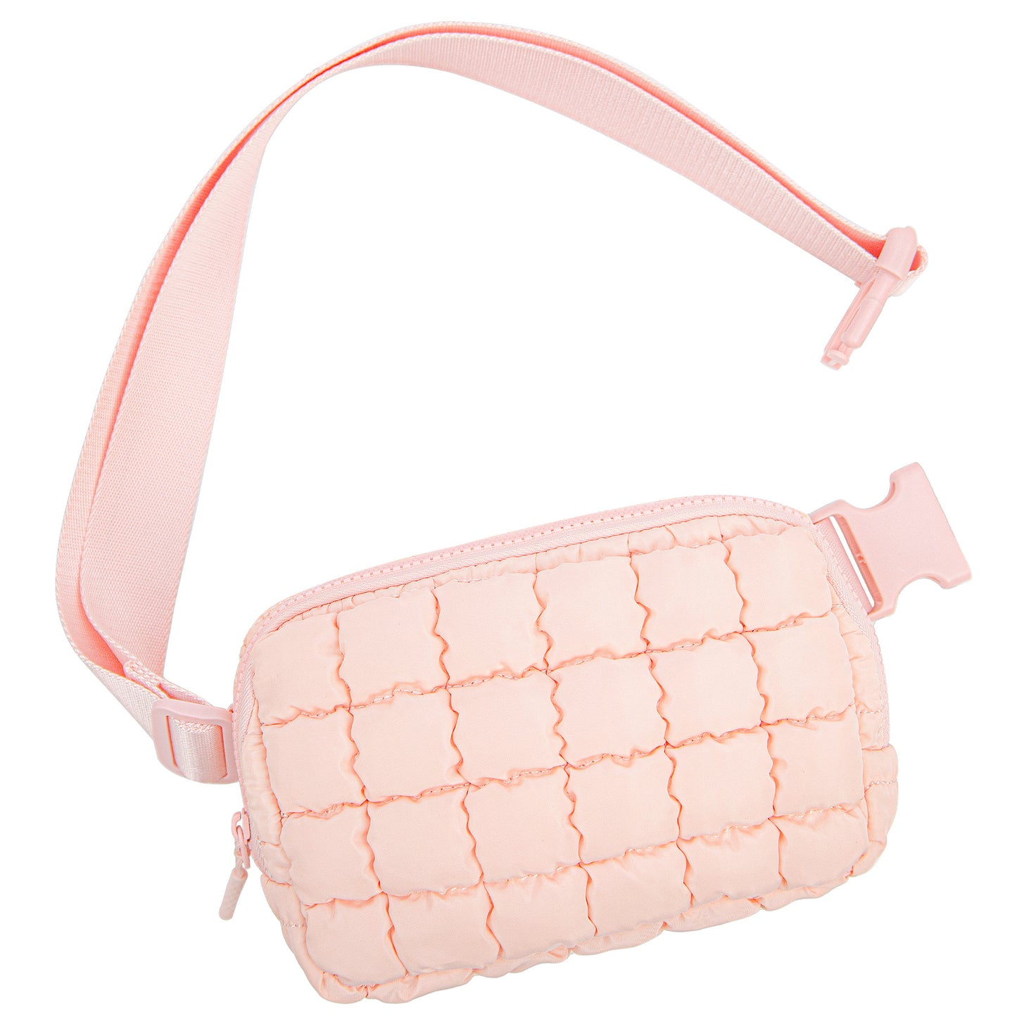 2024 New Down Bag Fashion Rhombus Travel Backpack Casual Versatile Puff Bag Fanny Pack