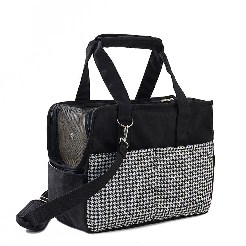 Cat Canvas Carrier Purse - Escape-Proof & Designer Tote