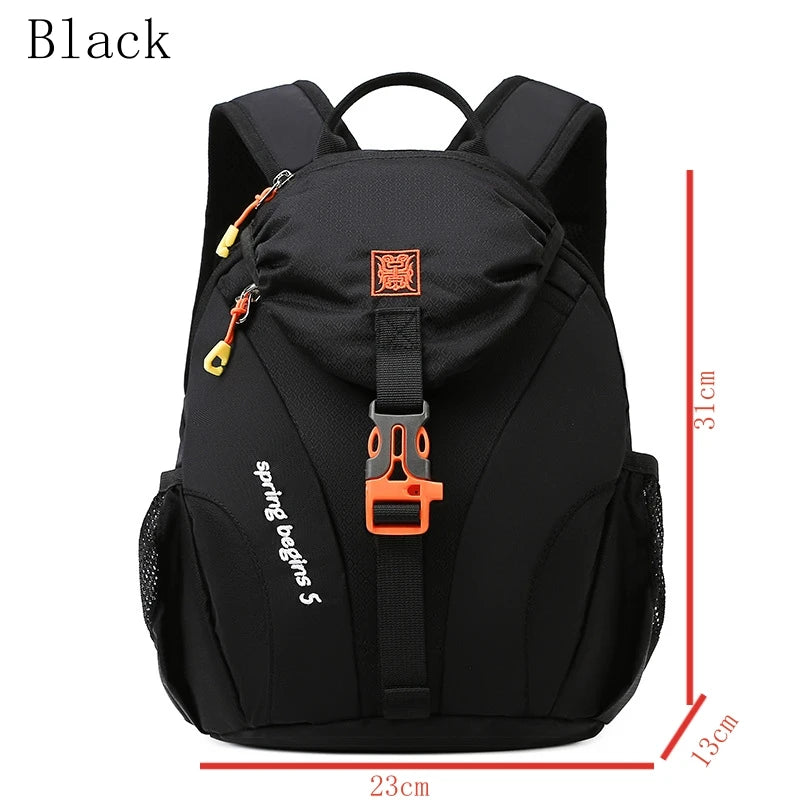 Kids Outdoor Hiking Backpack Lightweight Nylon Waterproof School Bag Girls Boys Large Capacity Leisure Travel Mountaineering Bag
