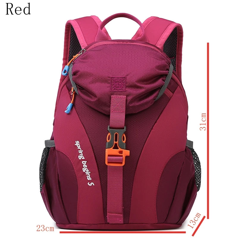 Kids Outdoor Hiking Backpack Lightweight Nylon Waterproof School Bag Girls Boys Large Capacity Leisure Travel Mountaineering Bag