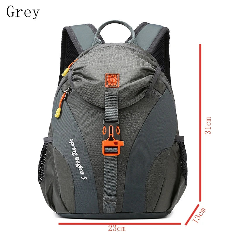 Kids Outdoor Hiking Backpack Lightweight Nylon Waterproof School Bag Girls Boys Large Capacity Leisure Travel Mountaineering Bag