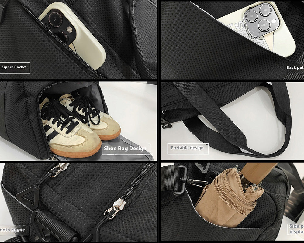 Custom Duffle Bag with Shoe Compartment