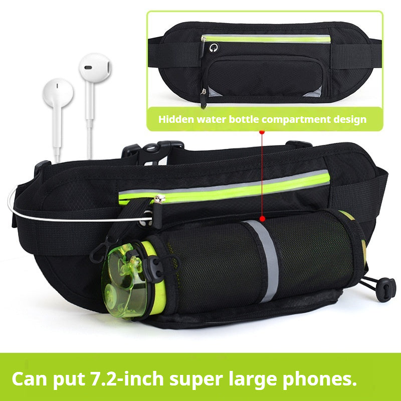 custom logo sports running fanny pack with hidden kettle bag