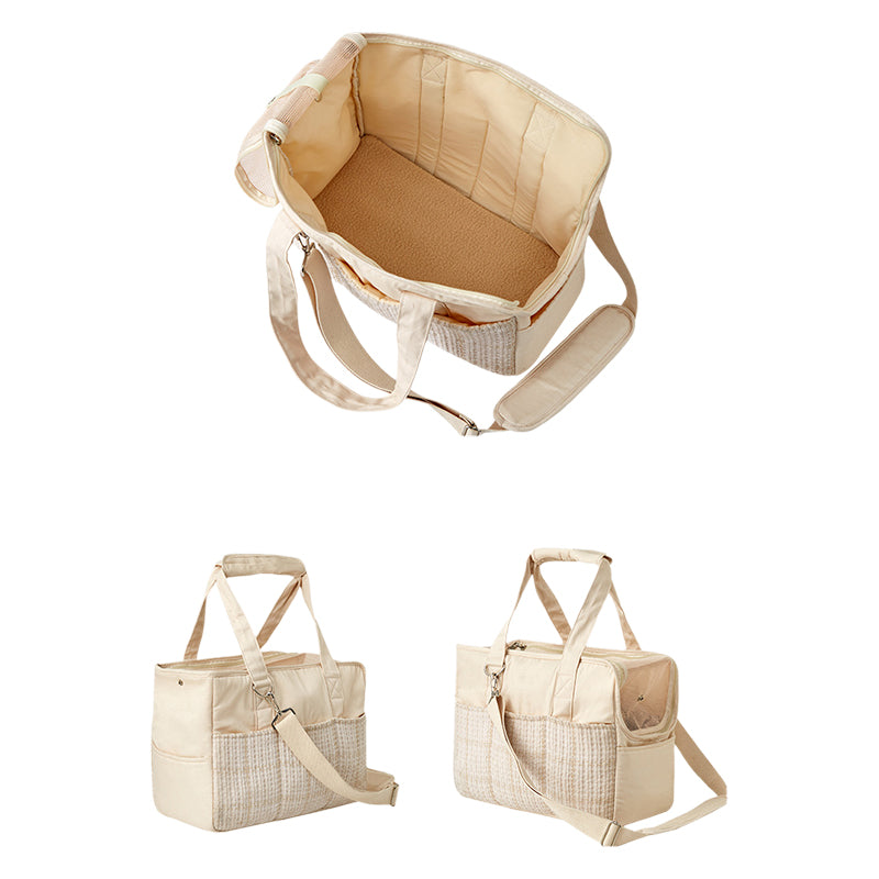 Cat Canvas Carrier Purse - Escape-Proof & Designer Tote