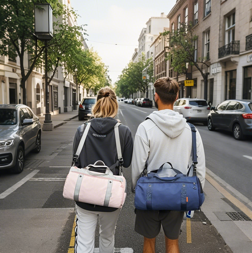Custom Swim Gym Bag | Wet-Dry Zone & Shoe Pocket | MOQ 30 | 4 Colors
