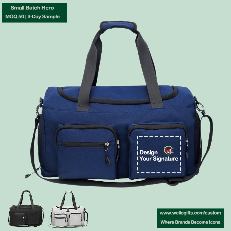 Gym Duffle Bag with Wet-Dry Compartment|MOQ 30|Odor-Resistant