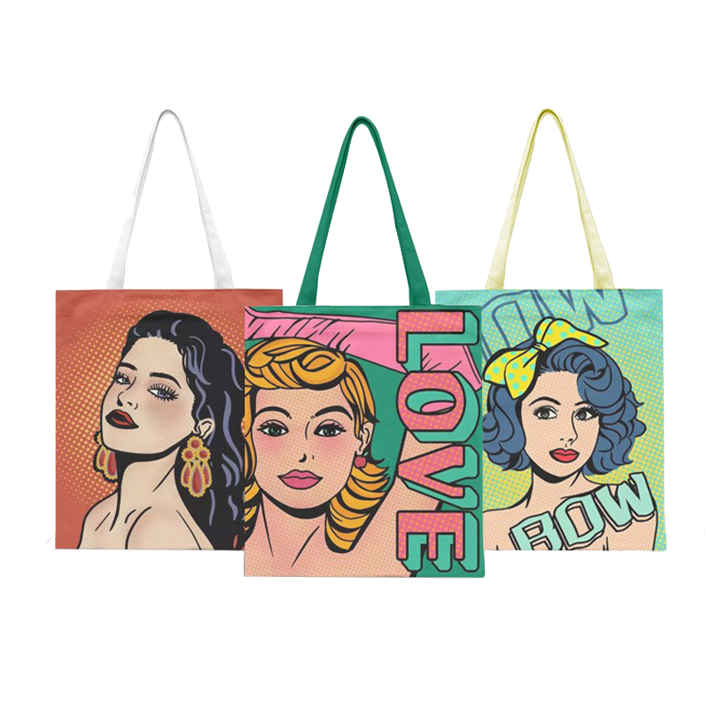 Custom canvas  cotton shopping bag