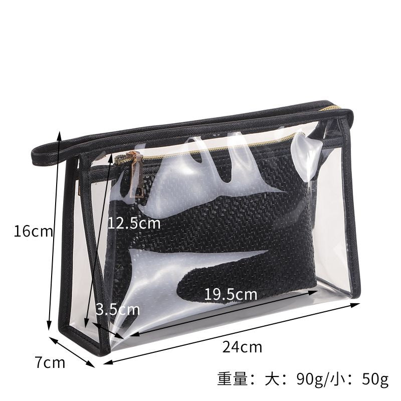 Travel cosmetic case bag set