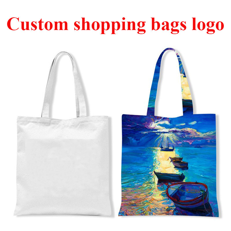 Custom canvas  cotton shopping bag