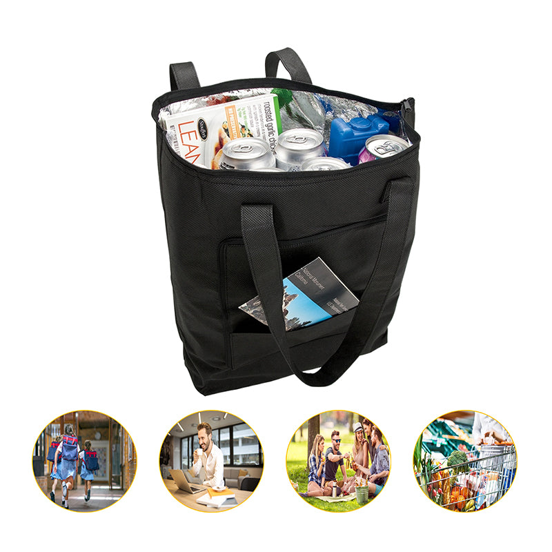 Folding thermal insulation tote bag