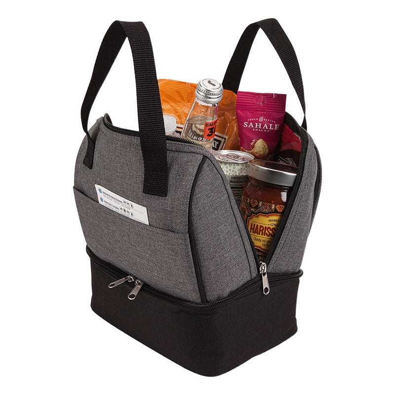 Double insulation lunch tote bag