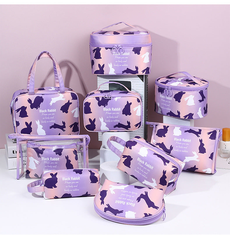 Travel tote cosmetic cases bag set