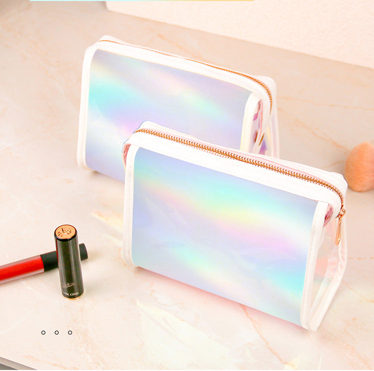 Holographic makeup bag