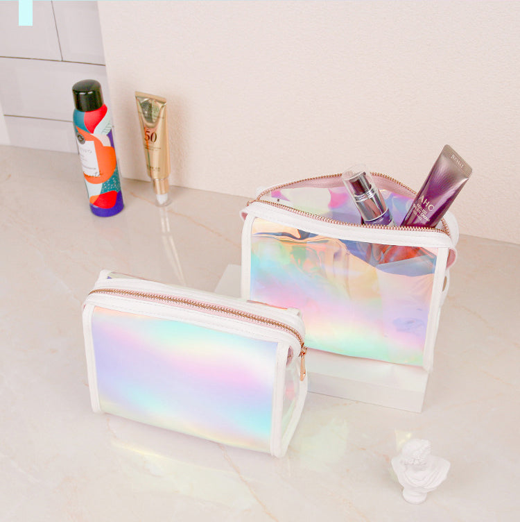 Holographic makeup bag