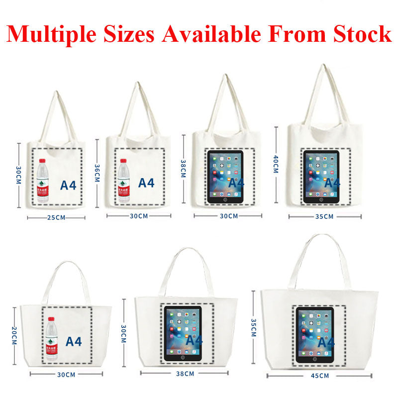 Custom logo canvas  cotton shopping bag