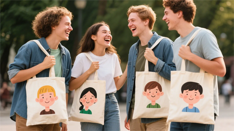 Personalized bags for friends with custom memories