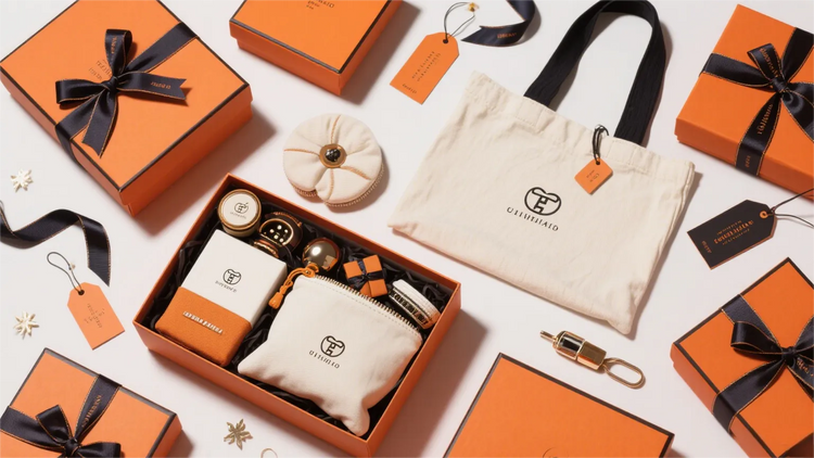 Custom gift sets and branded bag bundles for gifting