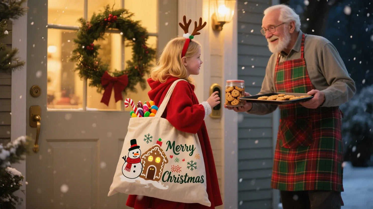 Custom Christmas gift bags for family, friends, and holiday celebrations