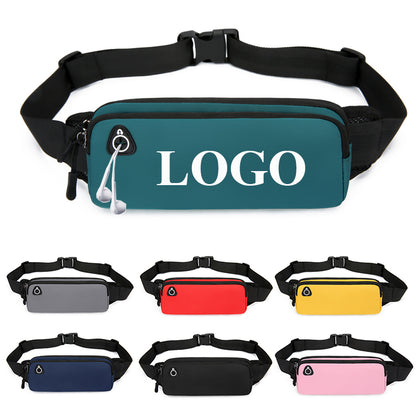 Waterproof Nylon Sports Waist Bag - Customizable for Men and Women