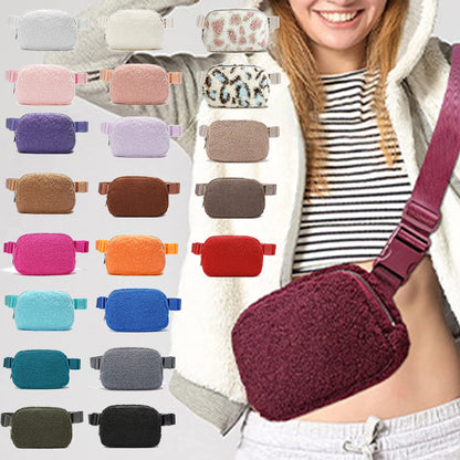 Trendy Plush Fanny Pack: Your Casual Outdoor Companion