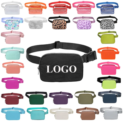 Custom logo crossbody fanny pack waist Pouch Chest Bags waist belt bag for sport gym fitness travel