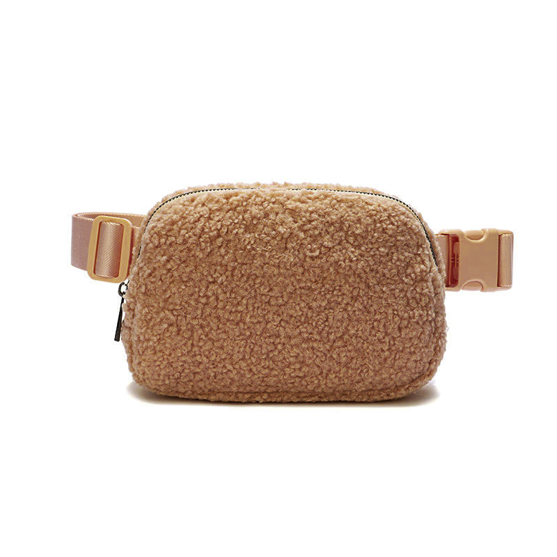 Trendy Plush Fanny Pack: Your Casual Outdoor Companion