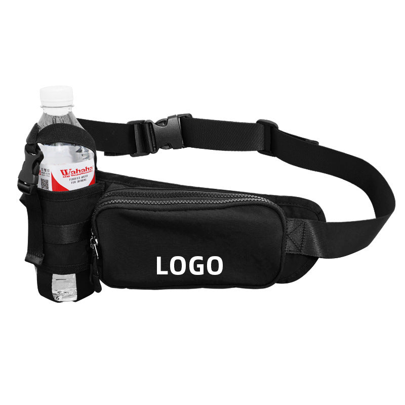 2024 Customizable Waterproof Sports Fanny Pack with Bottle Holder - Large Capacity Fitness Waist Bag for Running, Hiking, and Travel