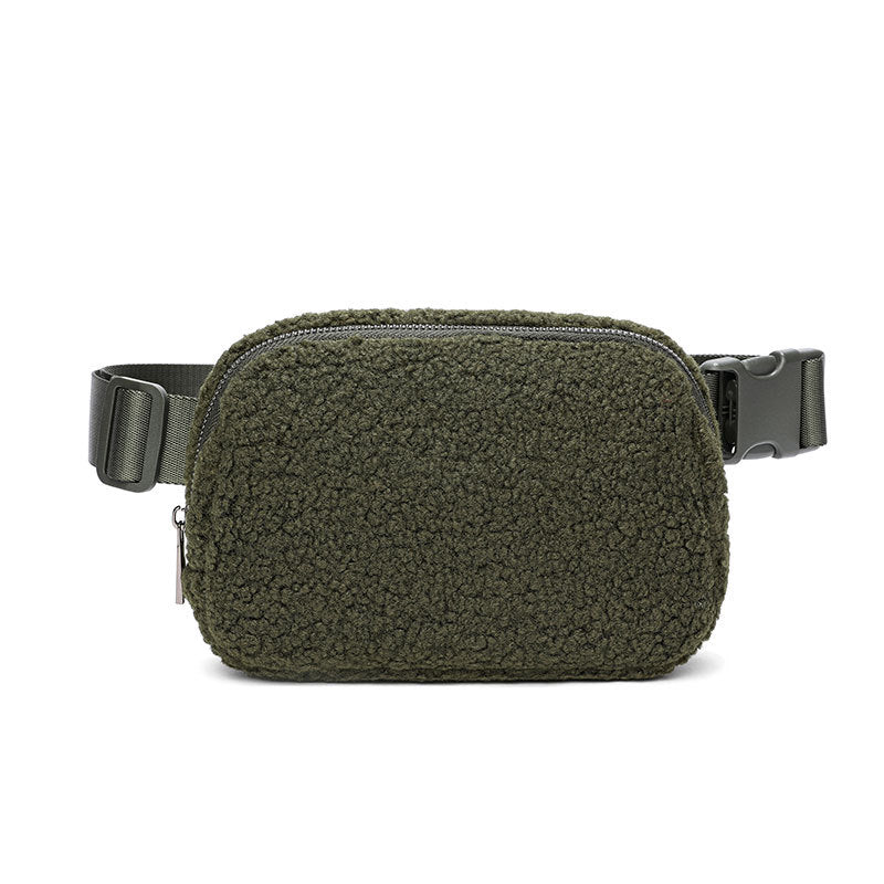 Trendy Plush Fanny Pack: Your Casual Outdoor Companion