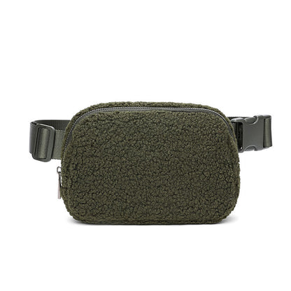 Trendy Plush Fanny Pack: Your Casual Outdoor Companion