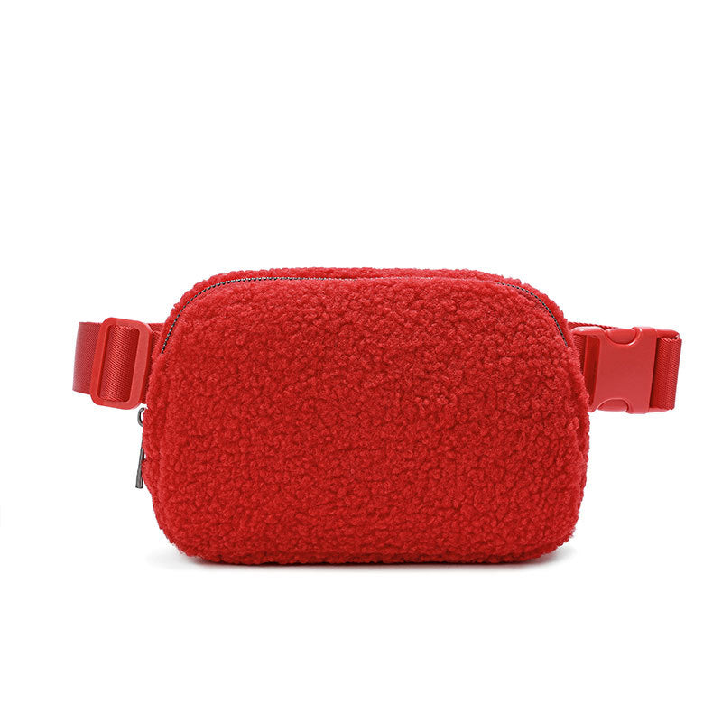 Trendy Plush Fanny Pack: Your Casual Outdoor Companion