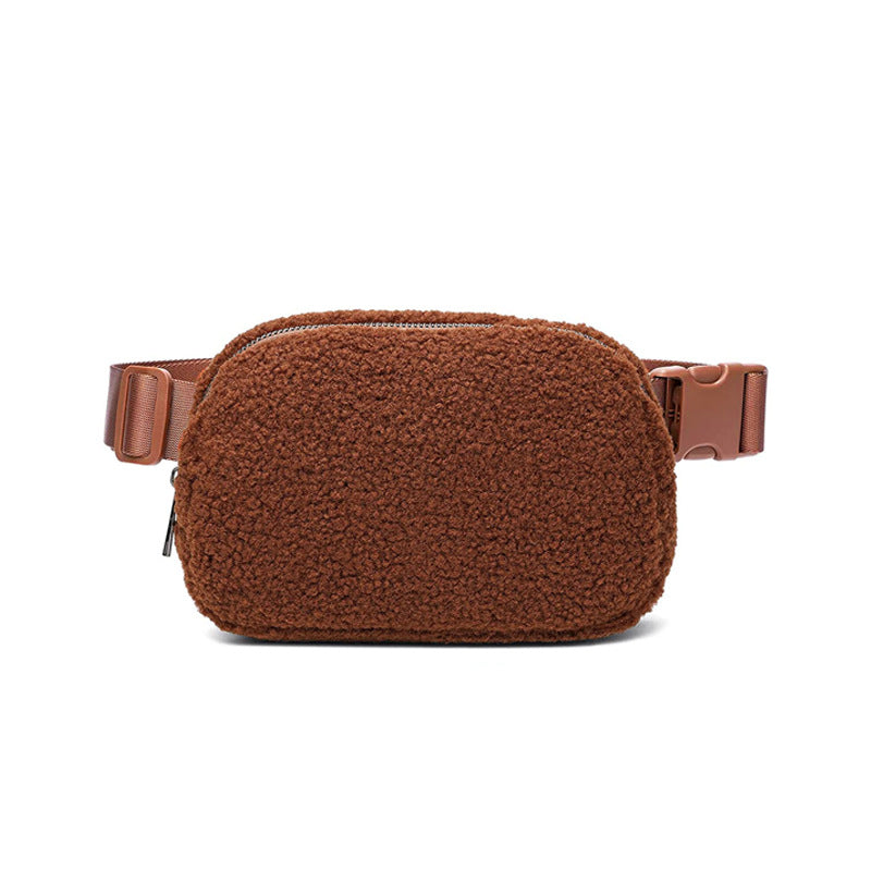 Trendy Plush Fanny Pack: Your Casual Outdoor Companion