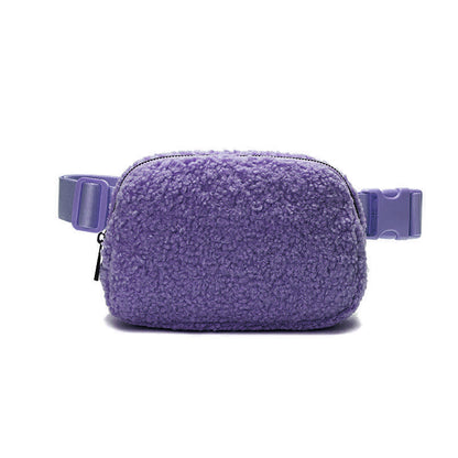 Trendy Plush Fanny Pack: Your Casual Outdoor Companion