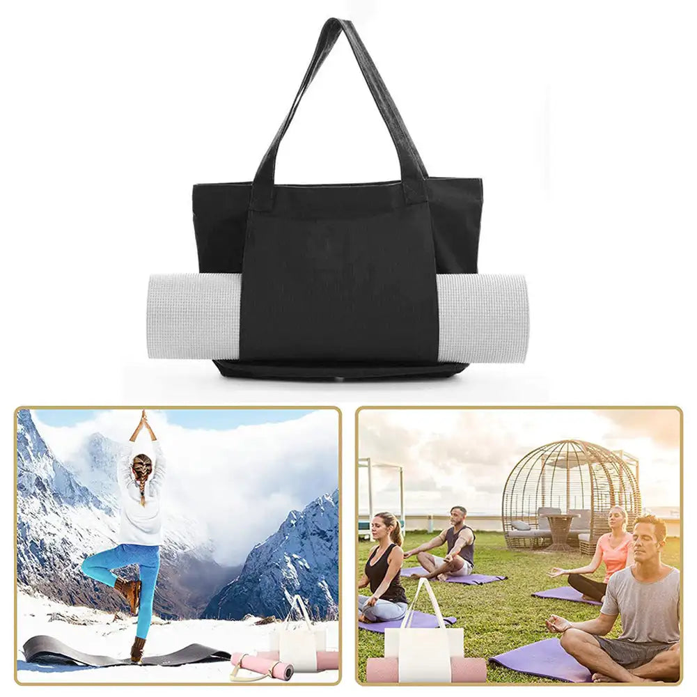 Collapsible Canvas Yoga Mat Storage Bag – Your Essential Fitness Companion