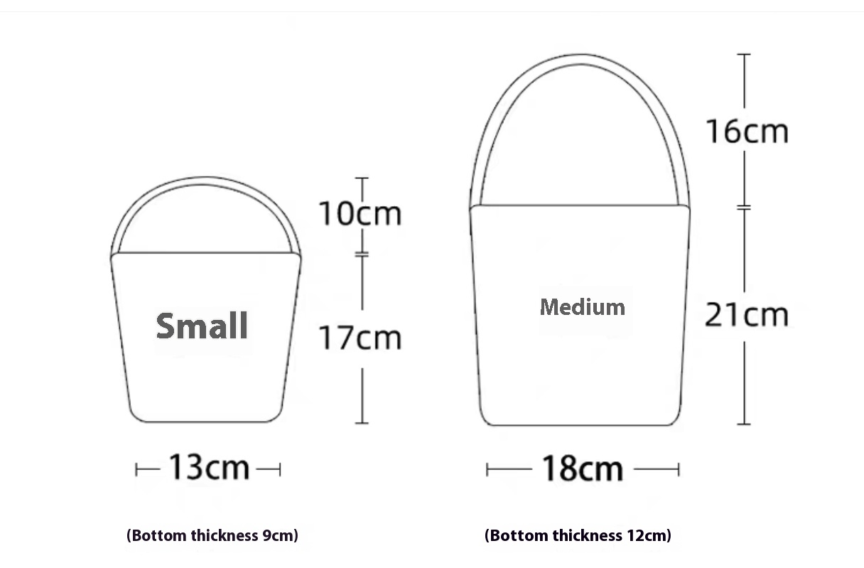 Custom Canvas Tote Bucket Bag  - 1-Piece Personalized Tote