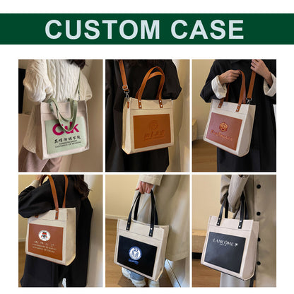 Canvas bag original LOGO large capacity tote bag