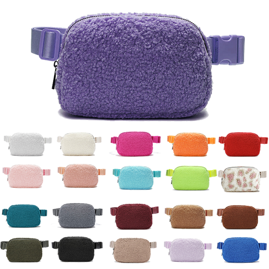 Trendy Plush Fanny Pack: Your Casual Outdoor Companion