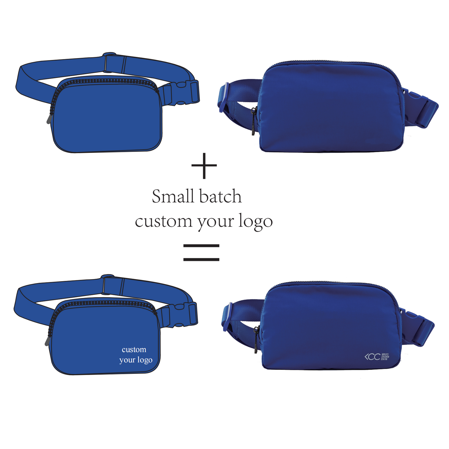 Crossbody Waist Pouch with Custom Logo – Ideal for Events and Giveawa