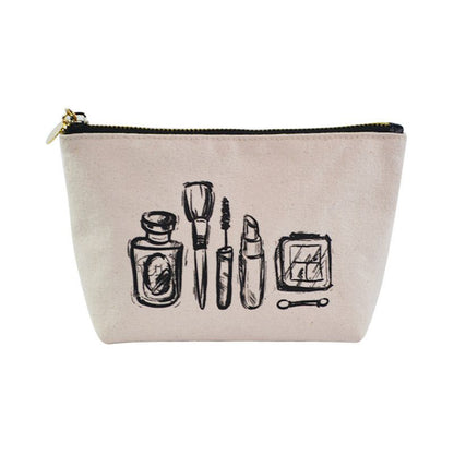 canvas makeup bag set
