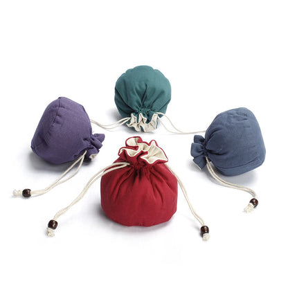 Jewelry Filled Cotton Packing Drawstring Pouches