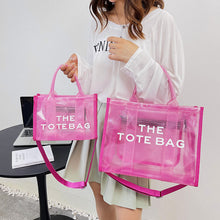 Load image into Gallery viewer, Clear jelly tote bag

