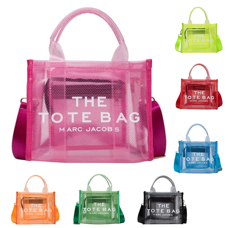 Clear jelly tote bag