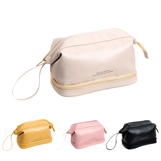 Double layer multi-functional toiletry cosmetic  bag